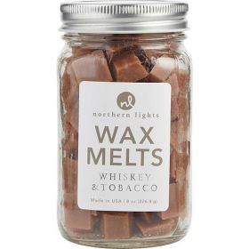 WHISKEY & TOBACCO SCENTED by SIMMERING FRAGRANCE CHIPS - 8 OZ JAR CONTAINING 100 MELTS