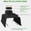 Couch Arm Cup Holder Tray Anti-spill Anti-slip Silicone Armrest Remote Snack Organizer for Coffee Cups Beer Bottles Cans