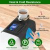 Couch Arm Cup Holder Tray Anti-spill Anti-slip Silicone Armrest Remote Snack Organizer for Coffee Cups Beer Bottles Cans