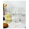 Designer Oval Halo Clear Tritan Hi Ball Tumbler Set of 4 (15oz), Premium Quality Unbreakable Stemless Acrylic Tumbler for All Purpose