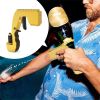 Champagne Gun; Golden Beer Opener Sprayer with Champagne Stopper; Reusable Adjustable Bottle Openers Alchol Drinking Prop Gun Suitable for Birthday Pa