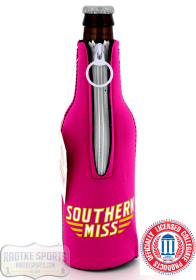 USM Golden Eagles Officially Licensed 12oz Neoprene Bottle Huggie - Southern Miss - Pink