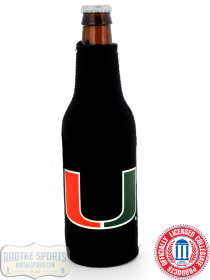 Miami Huricanes Officially Licensed 12oz Neoprene Bottle Huggie