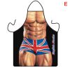 1pc Funny Muscle Man Kitchen Apron Sexy Women Cooking Pinafore Home Cleaning Tool