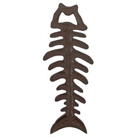 Bar Gift Family Party Gift Elegant And Refined Design Cast Iron Bottle Opener (Shape: Fish Bones Skeleton, Color: As pic show)