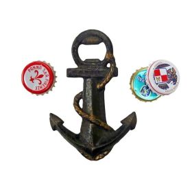 Bar Gift Elegant And Refined Design Cast Iron Bottle Opener (Shape: Anchors Aweigh, Color: As pic show)