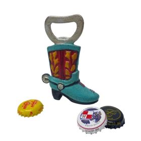 Bar Gift Elegant And Refined Design Cast Iron Bottle Opener (Shape: Western Cowboy Boot, Color: As pic show)